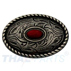 Concho #057 Southwestern Oval Conchos 35mm x 25mm Stein Rot