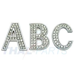 10er Pack Strassbuchstabe - E - zum Aufschieben #SL032 - 35mm - Strass Buchstabe