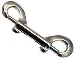 10er Pack Doppel Karabinerhaken 89mm Zinkdruckguss