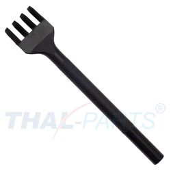 Locheisen fr Flechtriemen 3,2mm (1/8 inch), 4 Schlitz schrg ausgerichtet