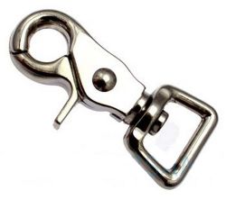 10er Pack Scherenkarabinerhaken 20 x 57mm Gerade �se