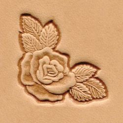 Punzierstempel 3D, Rosen Ecke, Gre 25 mm