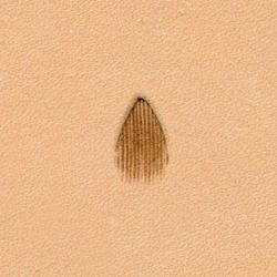Punzierstempel Birnen-Schattierung 209, Gre 13 mm