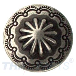Concho #136 20mm Western Conchos Leathercraft Antik Silber