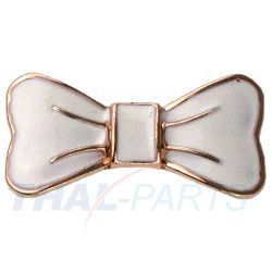 Concho #163 33mm Schleife Weiss Leathercraft Conchos