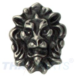 Concho #168 Kleiner Lwenkopf 22mm x 17mm Antik Silber Conchos