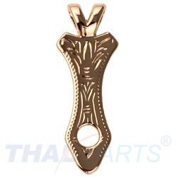 Concho Adapter #173 17mm x 46mm Western Halskette Anhnger Gold Conchos