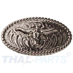 Concho #201 40mm Silber Stierkopf Conchos Longhorn mit Lassorand