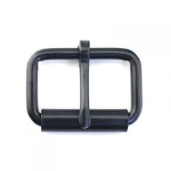 10er Pack Rollschnallen 40mm Stahl Schwarz / Rollschnallen
