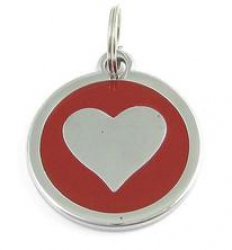 5er Pack Halsbandanh�nger Herz rot #26 Schmuck Anh�nger