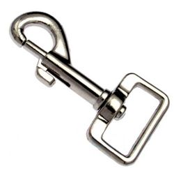 50er Pack Karabinerhaken 20 x 50mm mit geradem Wirbel