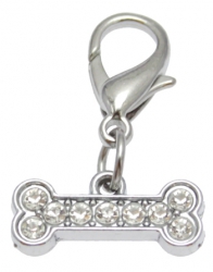 Strassanhnger Knochen klein #7 Strass Schmuck Anhnger