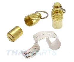 10er Pack Hundemarken Adressrhren Gold Hunde Plakette Marke