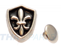 10er Pack Ziernieten Schild #24 Motivnieten Ledernieten