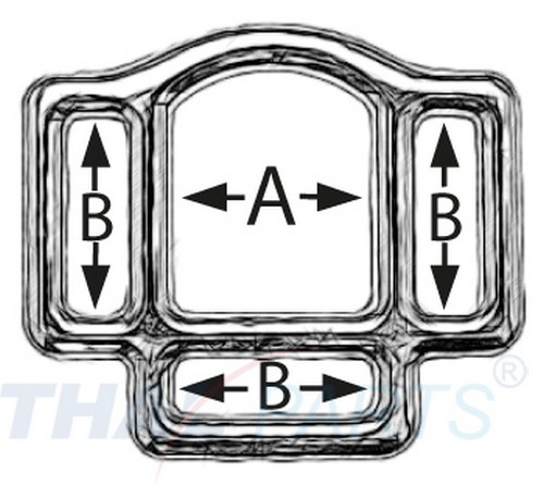 10er Pack Halfterringe 3-fach 25mm Halfterring Temperguss vern.