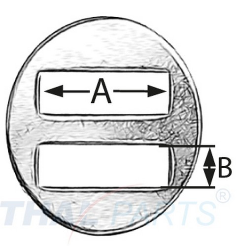 50er Pack Halfterring Halfterschnalle Oval 25mm Schiebeschnalle