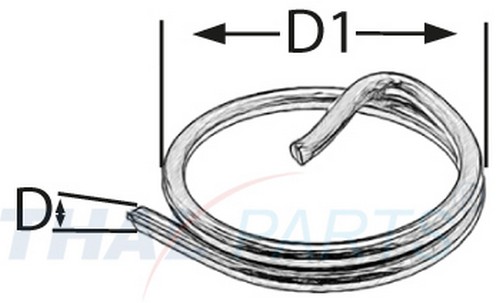 100er Pack Ringsplinte 2,0x25mm Edelstahl V4a Sicherungsringe