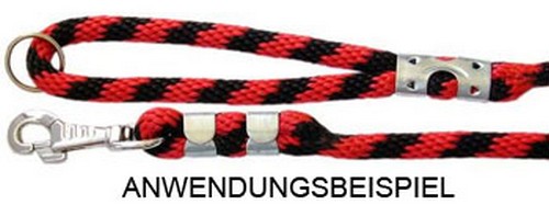 50er Pack Seil Klammer 6mm Metall Klemme f. Hundeleine F�hrleine