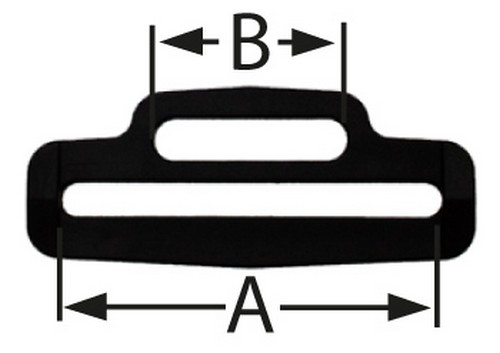 50er Pack Doppel Schlaufe Reduzierer 50mm auf 25mm Kunststoff