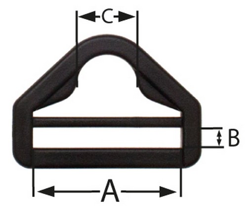 50er Pack Fnfeck Fnfkant Ring Schlaufe 50mm Kunststoff #417
