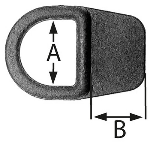 10er Pack D-Ringe 20mm zum Annhen ( D-Ring annhbar )