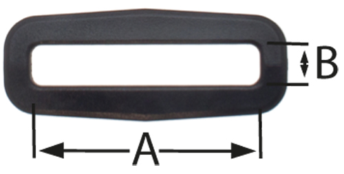 50er Pack Schlaufen ( Ovalringe ) 20mm Kunststoff