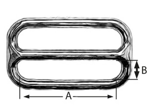 10er Pack Schieber ( Stopper ) 40mm Zinkdruckguss vernickelt