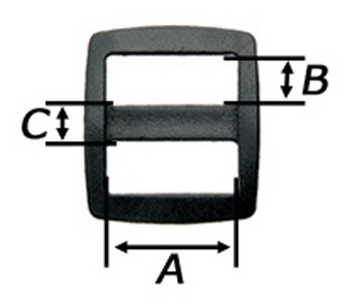 50er Pack Schieber Hoch 20mm Acetal ( Stopper )