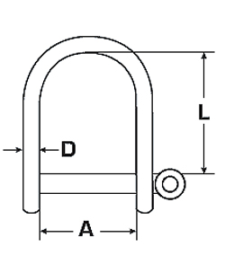 Schkel weite Form 10mm Edelstahl rostfrei Niro V4a Rundschkel Weit NMB