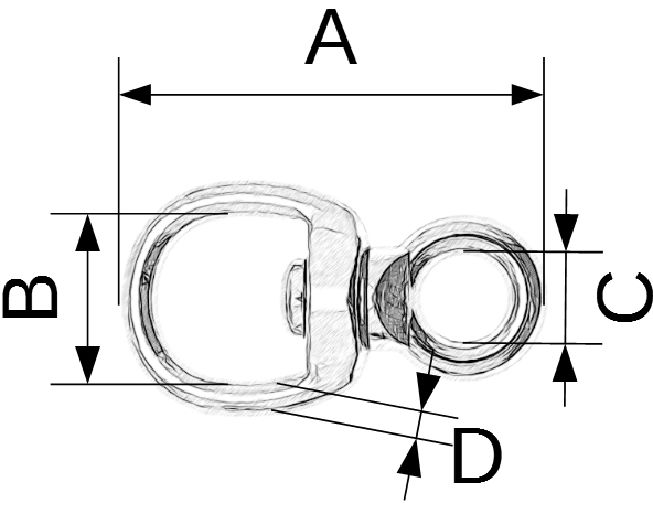 10er Pack Wirbel 47 x 13 x 5mm Temperguss vernickelt