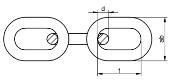 10m Schwei�kette 8mm x 52mm langgliedrig DIN 5685 Stahlkette Kette verzinkt