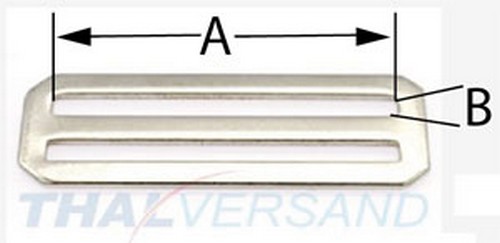 10er Pack Schieber ( Stopper ) 50mm x 5,8 mm  Stahl vernickelt