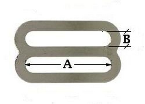 10er Pack Schieber ( Stopper ) 20mm Zinkdruckguss vernickelt