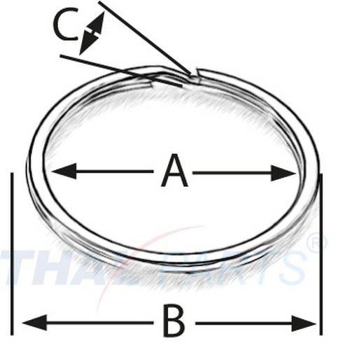 500er Pack Schl�sselringe 50mm Standard