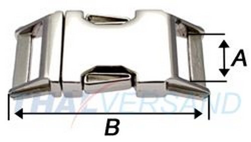 Metall Steckschnalle ( Steckschlieer ) 25mm Zinkdruckguss 3001