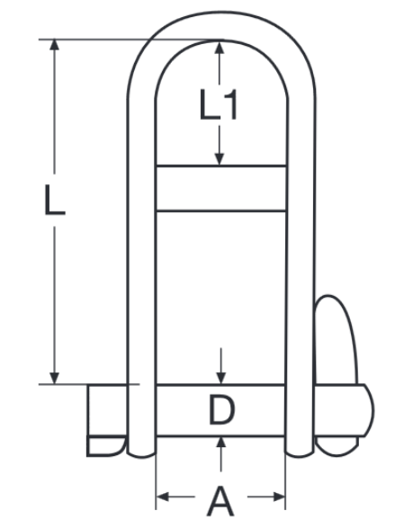 Schl�sselsch�kel mit Steg 20mm x 60mm x 8mm Edelstahl V4A