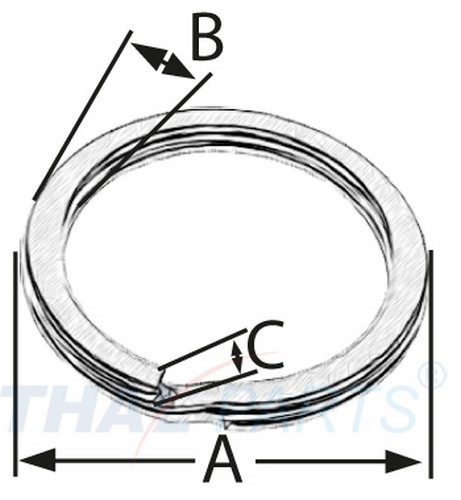 500er Pack Design Schlsselringe 35mm Schlsselring Breit