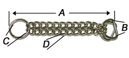 10er Pack Durchzugskette 137mm D20 ( Durchzugkette Zugstoppkette