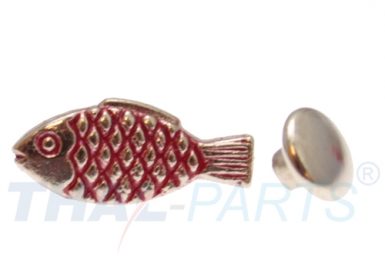 10er Pack Ziernieten Fisch #49 Motivnieten Ledernieten