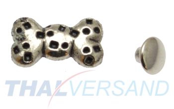 100er Pack Ziernieten Knochen Bone #72 Motivnieten Ledernieten
