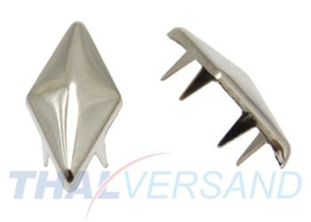 200er Pack Ziernieten Krallennieten 11mm Pyramidennieten Splintnieten