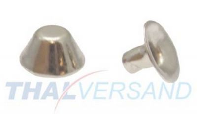 100er Pack Hohlnieten 10x6mm Kegelnieten Kegelniete Stumpf Spot