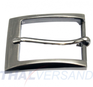 10er Pack Grtelschnallen 35mm Zinkdruckguss Silber Antik