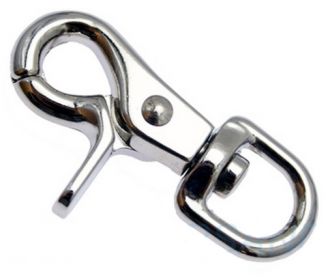 10er Pack Scherenkarabinerhaken 13 x 60mm Rund�se