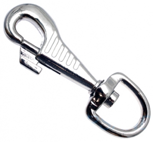 10er Pack Karabinerhaken 21 x 88mm mit rundem Wirbel Heavy Duty