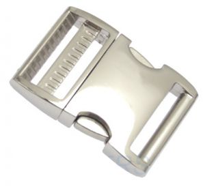 Metall Steckschnalle ( Steckschlie�er ) 40mm Aluminium Alu 4002