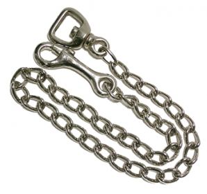 F�hrkette 77cm Hengstkette F�hrleine mit Karabinerhaken