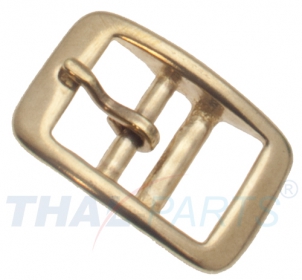 10er Pack Doppelstegschnalle 20mm MESSING ( Doppelschnalle )