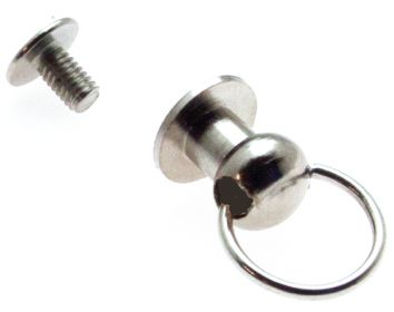 50er Pack Schraubnieten Ringkloben 9 x 10,5mm