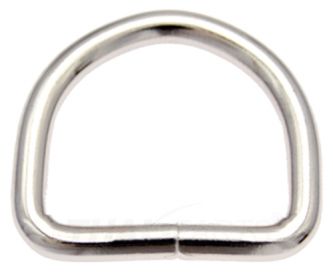 D-Ringe 18mm x 14mm x 2,8mm Stahl Silbern vern 50 St D-Ring Halbrund D Ring 